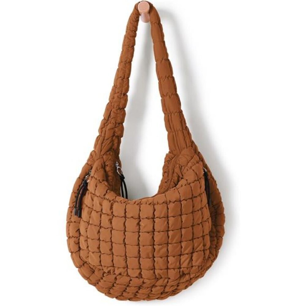 Large Quilted Tote Bag Crossbody Shoulder Hobo Lightweight